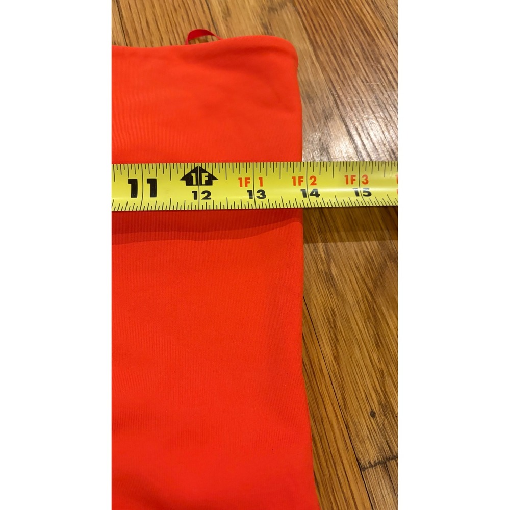Aritzia Babaton Contour Tube Top Orange Strapless Bodysuit Fabric Large - Picture 4 of 5